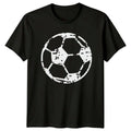 Vintage Distressed Soccer Ball Graphic Football Soccer Football Sports Unisex , , , Long Sleeve Tee