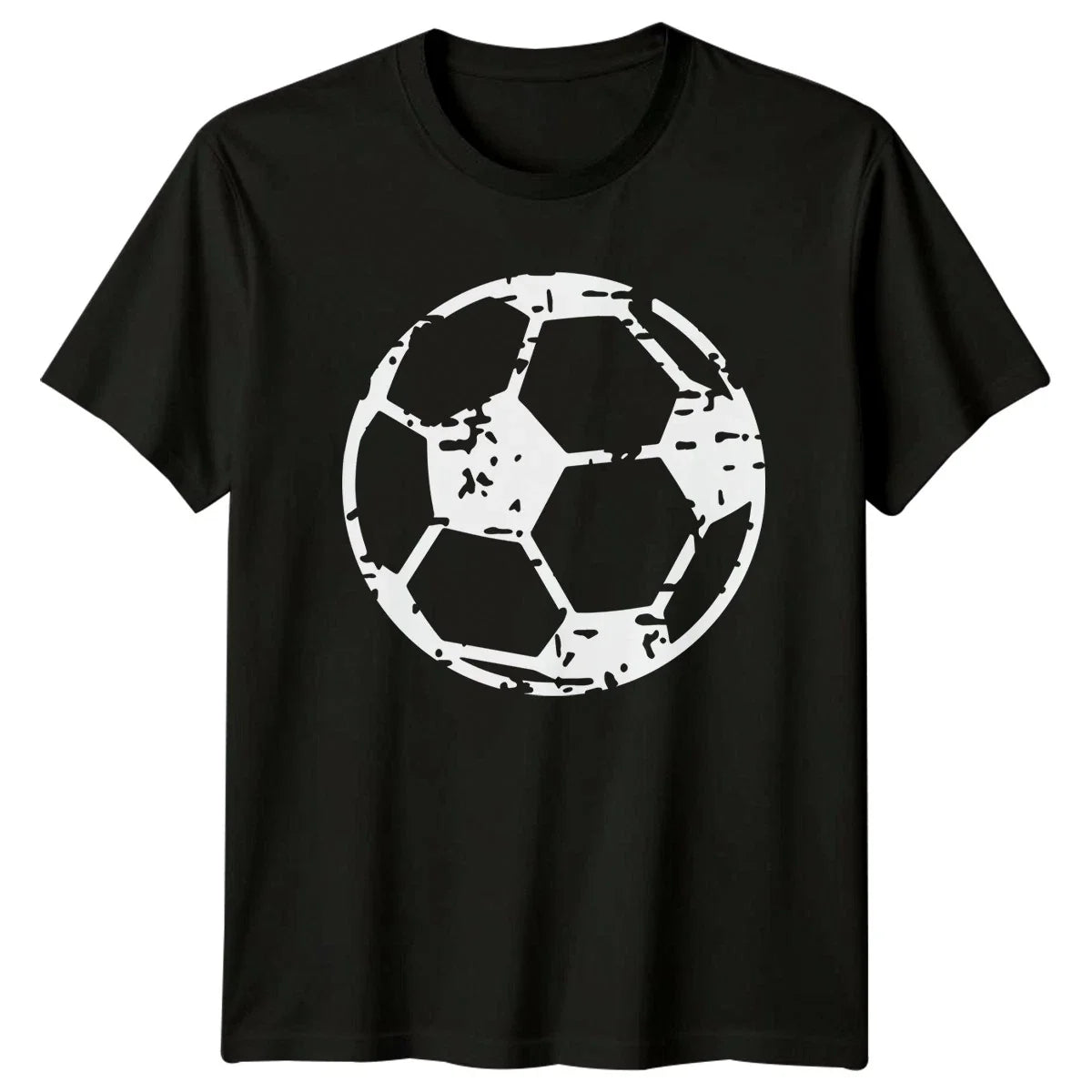 Vintage Distressed Soccer Ball Graphic Football Soccer Football Sports Unisex , , , Long Sleeve Tee