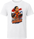 Virgil van Dijk, Netherlands Caricature Soccer 2026 T Shirt Unisex , , , Long Sleeve Tee