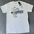 LA Galaxy 2012 MLS Cup Champions T Shirt Adult Men Medium White Soccer New w/Tag Unisex , , , Long Sleeve Tee