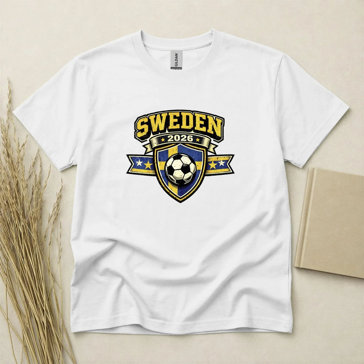 Sweden 2026 Football Fan T Shirt Soccer Supporters Gildan Cotton Family Top Unisex , , , Long Sleeve Tee