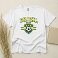 Brazil 2026 Football Fan T Shirt Soccer Supporters Gildan Cotton Family Top Unisex , , , Long Sleeve Tee