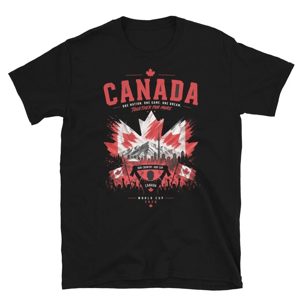 Canada Maple Glory World Cup Football Fan Red & White Edition Unisex , , , Long Sleeve Tee