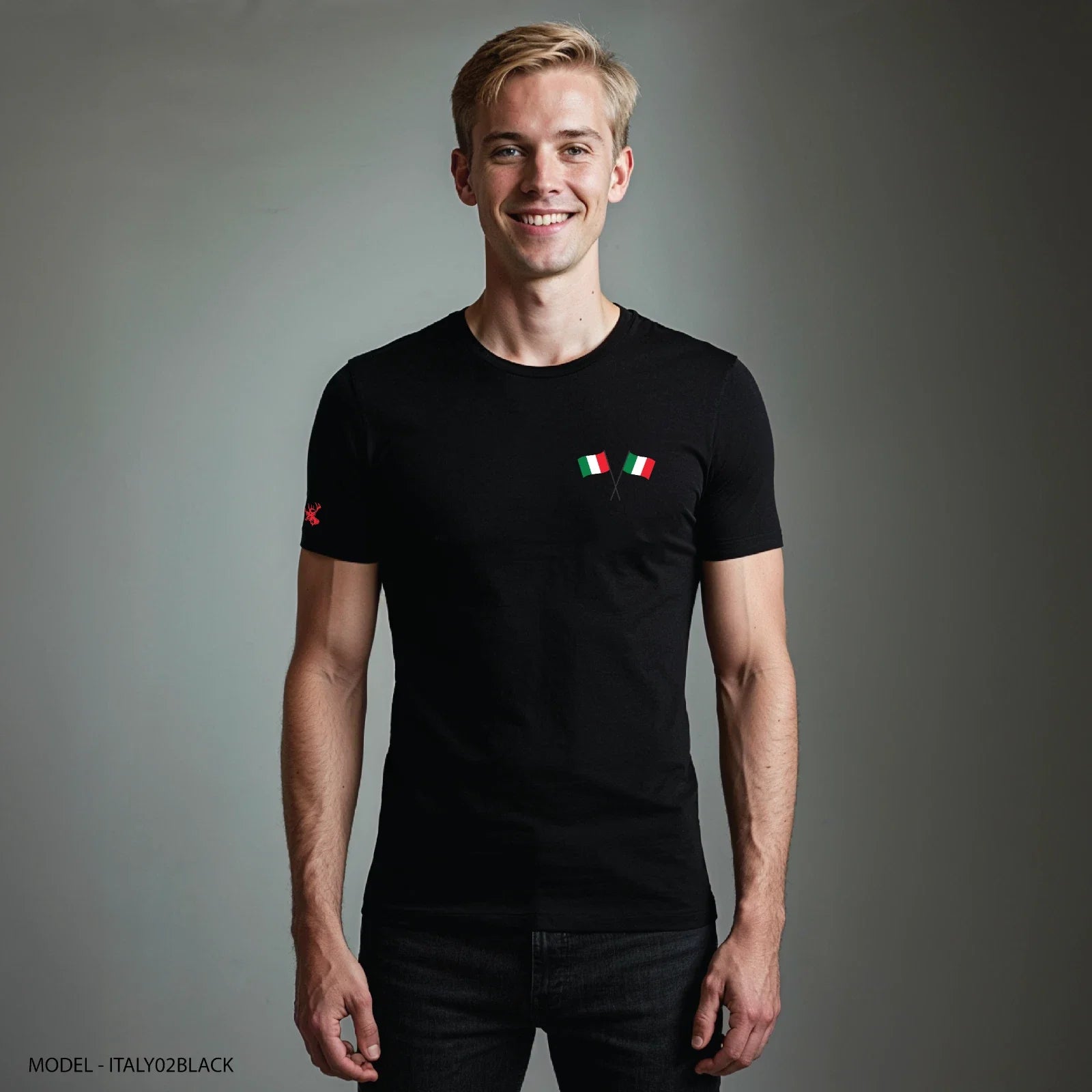 Soccer Colletion Penn Deer Tshirt with Italy Flag 2026 Unisex , , , Long Sleeve Tee
