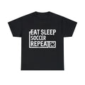 Eat Sleep Soccer Graphic Tee Shirt, S-5XL Unisex , , , Long Sleeve Tee