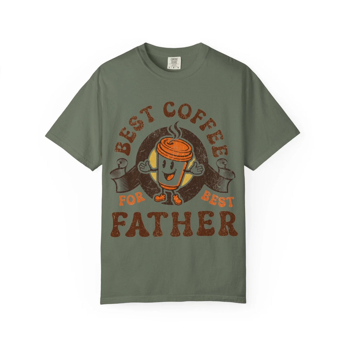Best Coffee for Father | Retro Coffee Cup Design | Father's Day Unisex , , , Long Sleeve Tee