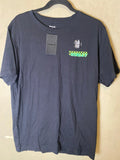 HURLEY Men's Lazy Daze Double Sided Black Graphic Tee SZ M-NWT Unisex , , , Long Sleeve Tee