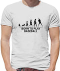 Born To Play Baseball - Mens - Base Ball Player Fan Love Bat Unisex , , , Long Sleeve Tee