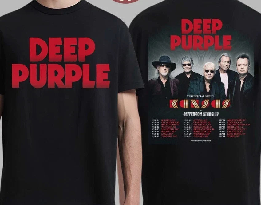 Deep Purple Summer North America Tour 2026 Schedule Dates Unisex , , , Long Sleeve Tee