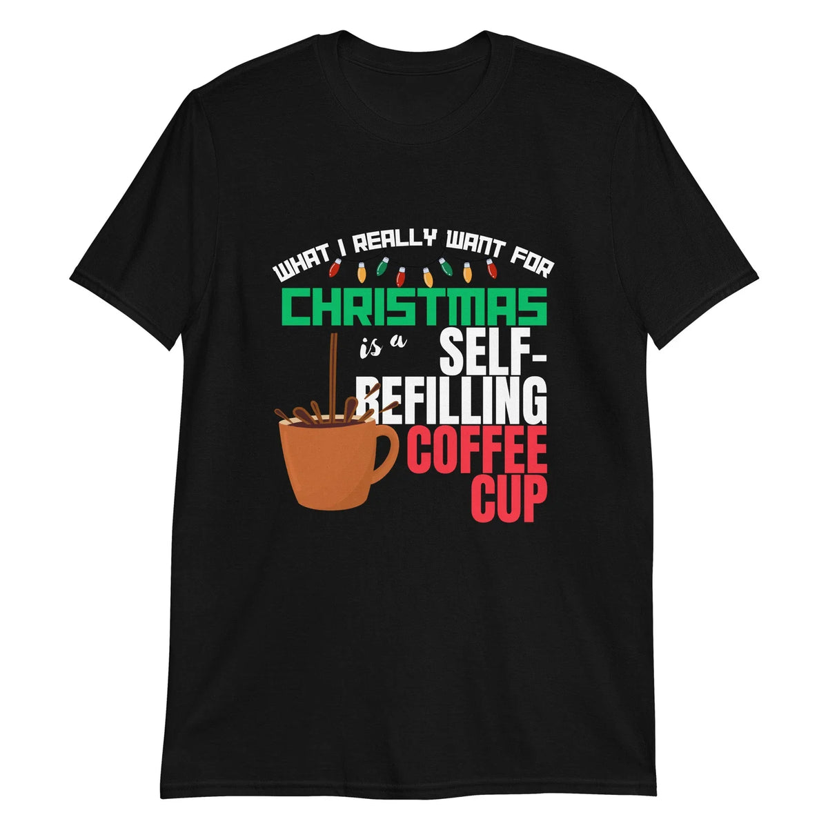 Self-Refilling Coffee Cup Unisex , , , Long Sleeve Tee
