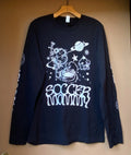 Soccer Mommy Long Sleeve Band Tee Space Planets Black Size Large L Unisex , , , Long Sleeve Tee
