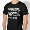 Gender Is When The Saxon Tips Over With The Boat Fun Funny Comedy Unisex , , , Long Sleeve Tee