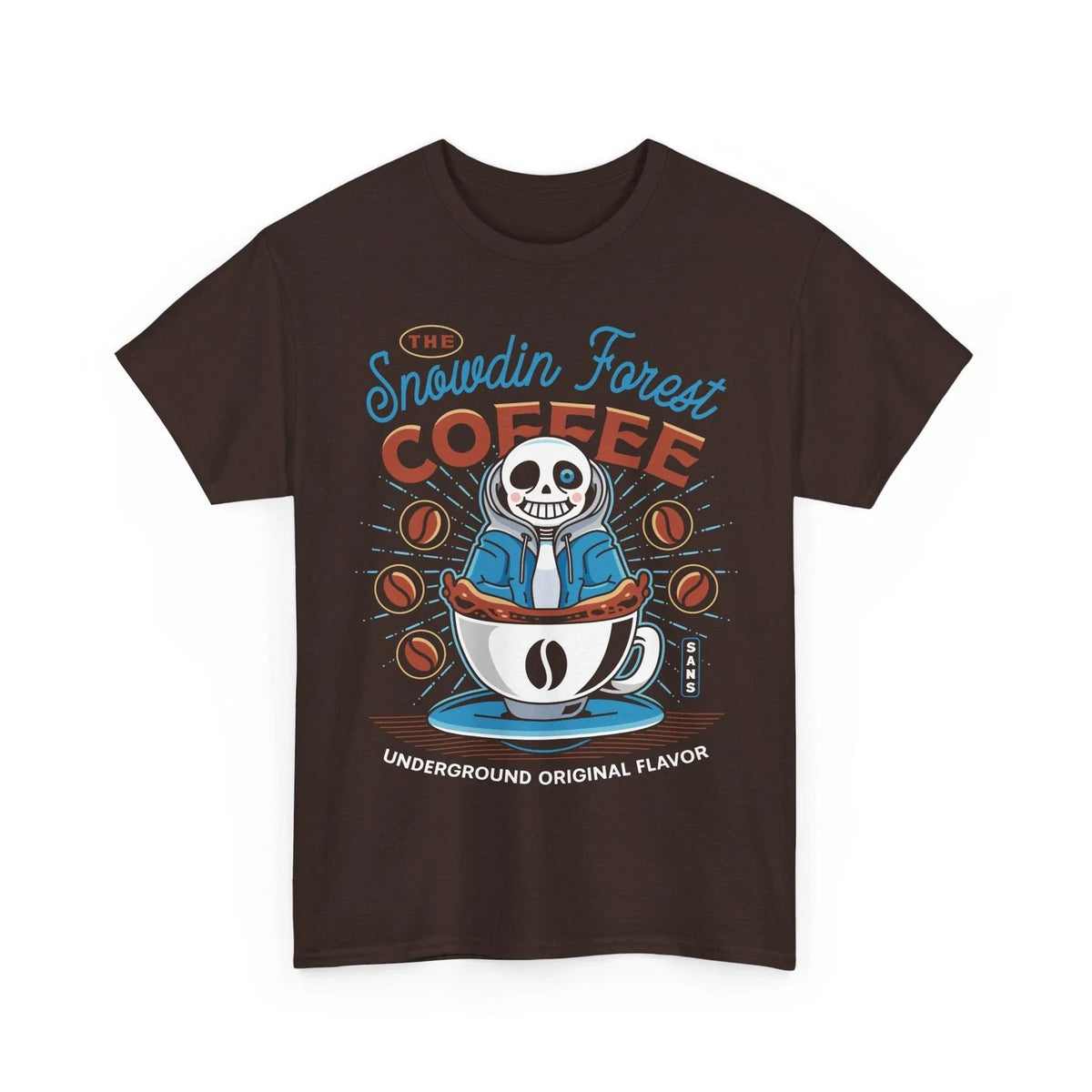 Snowdin Forest Coffee Emblem Unisex . Undertale Video Game. Deltarune. Unisex , , , Long Sleeve Tee