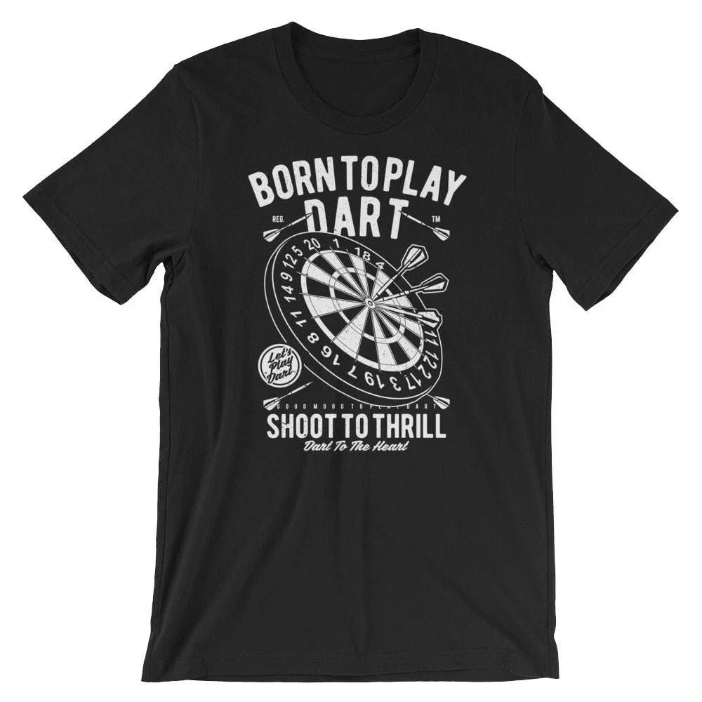 Born To Play Dart . 100% Cotton Premium Tee NEW Unisex , , , Long Sleeve Tee
