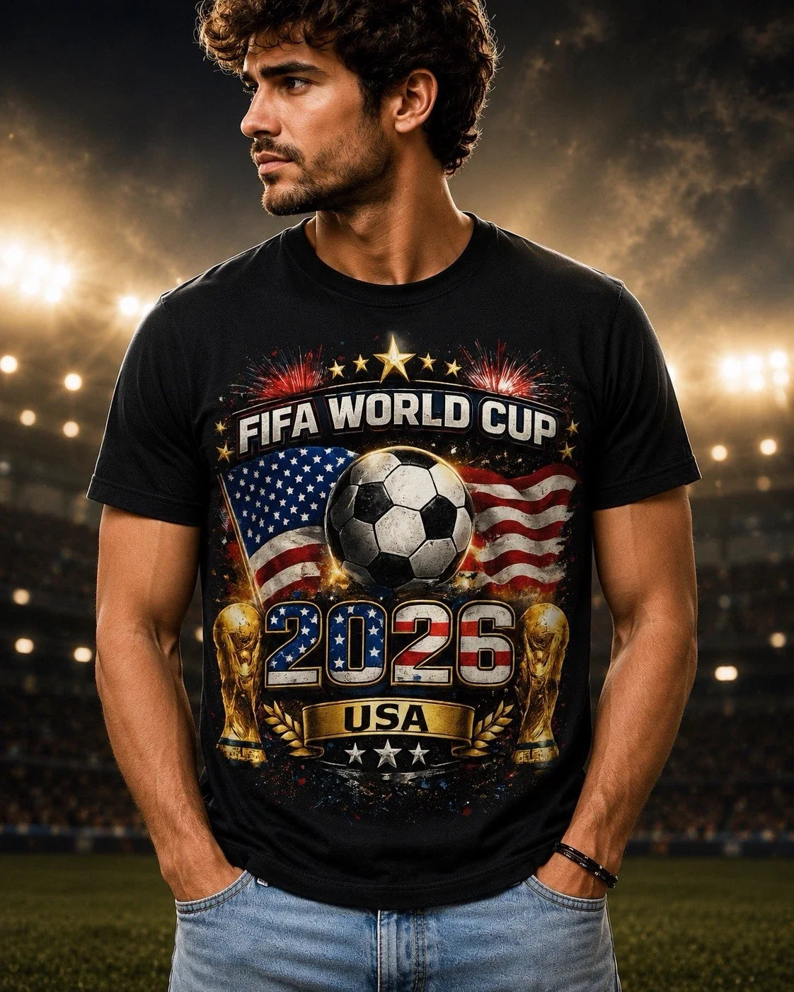 USA Football 2026 Shirt, Patriotic Football Fan Tee, USA Game Day Shirt Gift New Unisex , , , Long Sleeve Tee