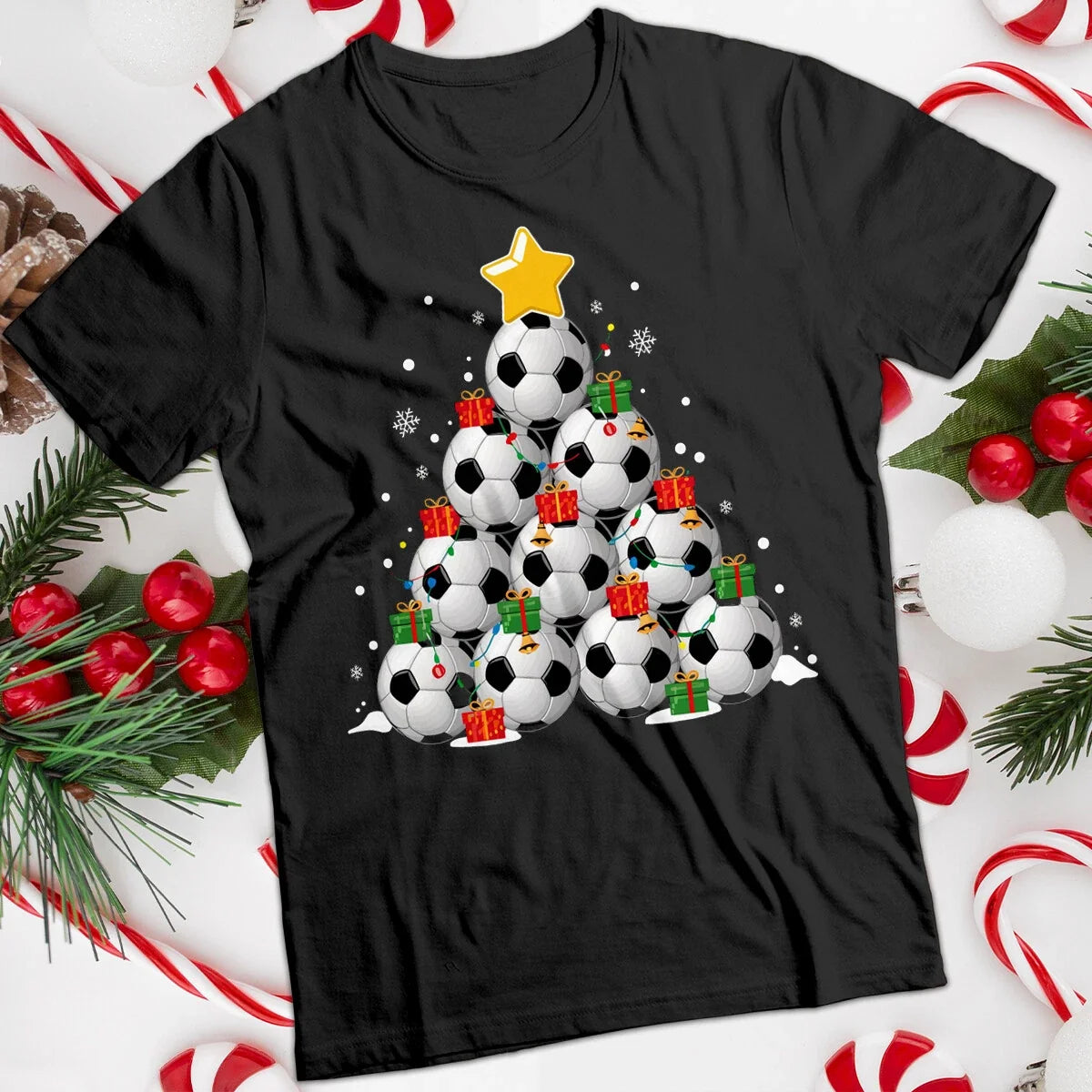 Christmas Tree Soccer Funny Ugly Mens and Womens Tee #MC Unisex , , , Long Sleeve Tee