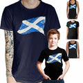 Scotland Flag T Shirt - Scotlish Saltyyre European Football Soccer Rugby Euros Unisex , , , Long Sleeve Tee