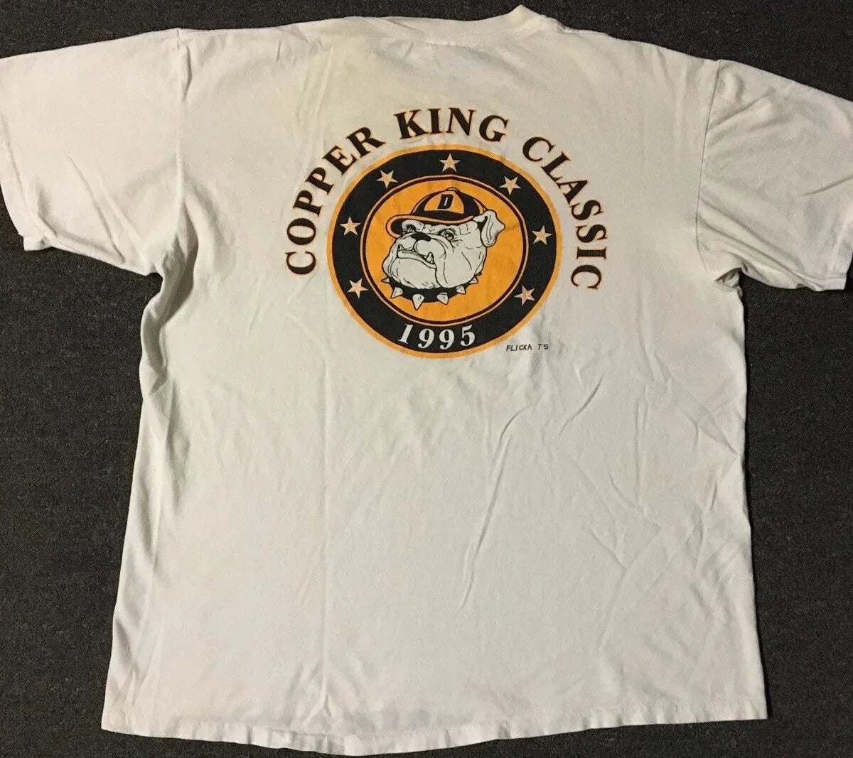 Vtg 90s Bulldogs Copper King Classic Faded Shirt L Arizona School PE Grunge Dog Unisex , , , Long Sleeve Tee