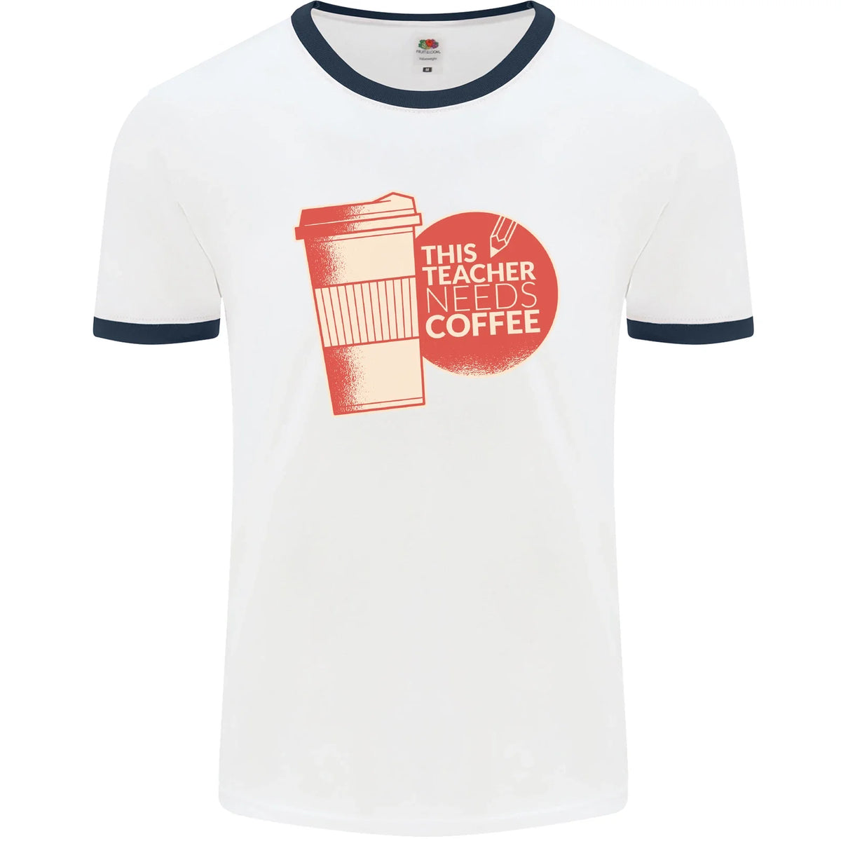 This Teacher Needs Coffee Funny Teaching Mens Ringer Unisex , , , Long Sleeve Tee