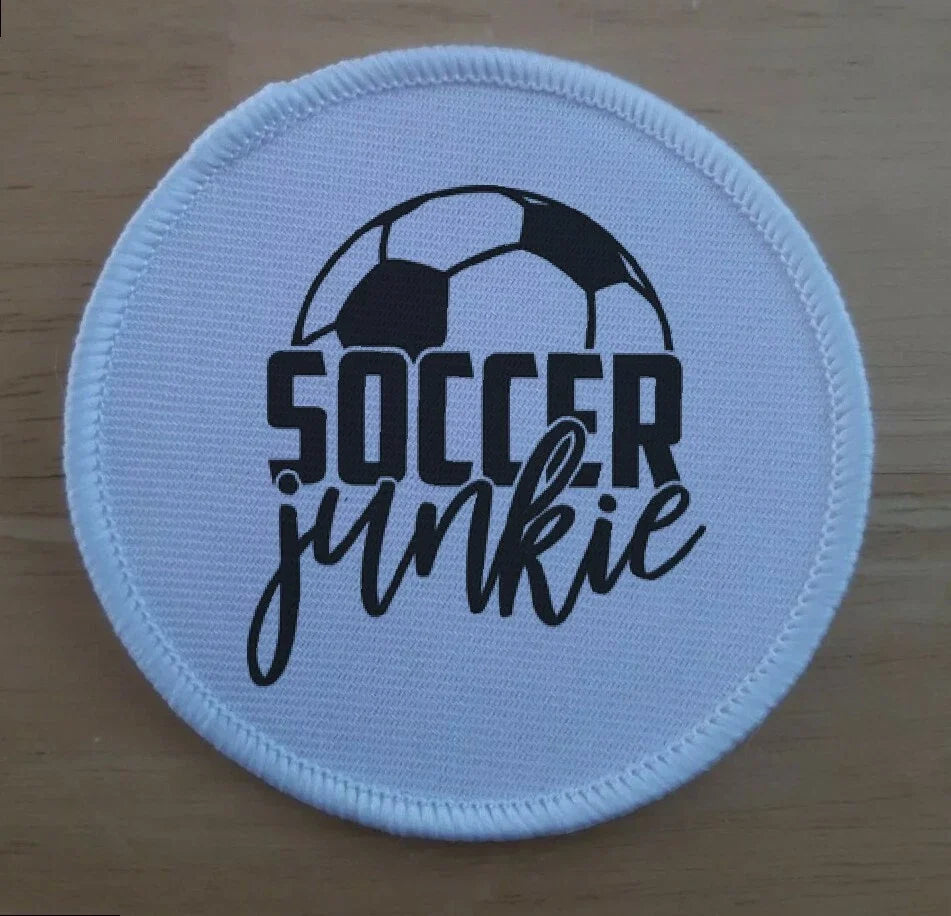 Soccer Junkie Patches Badges Unisex , , , Long Sleeve Tee