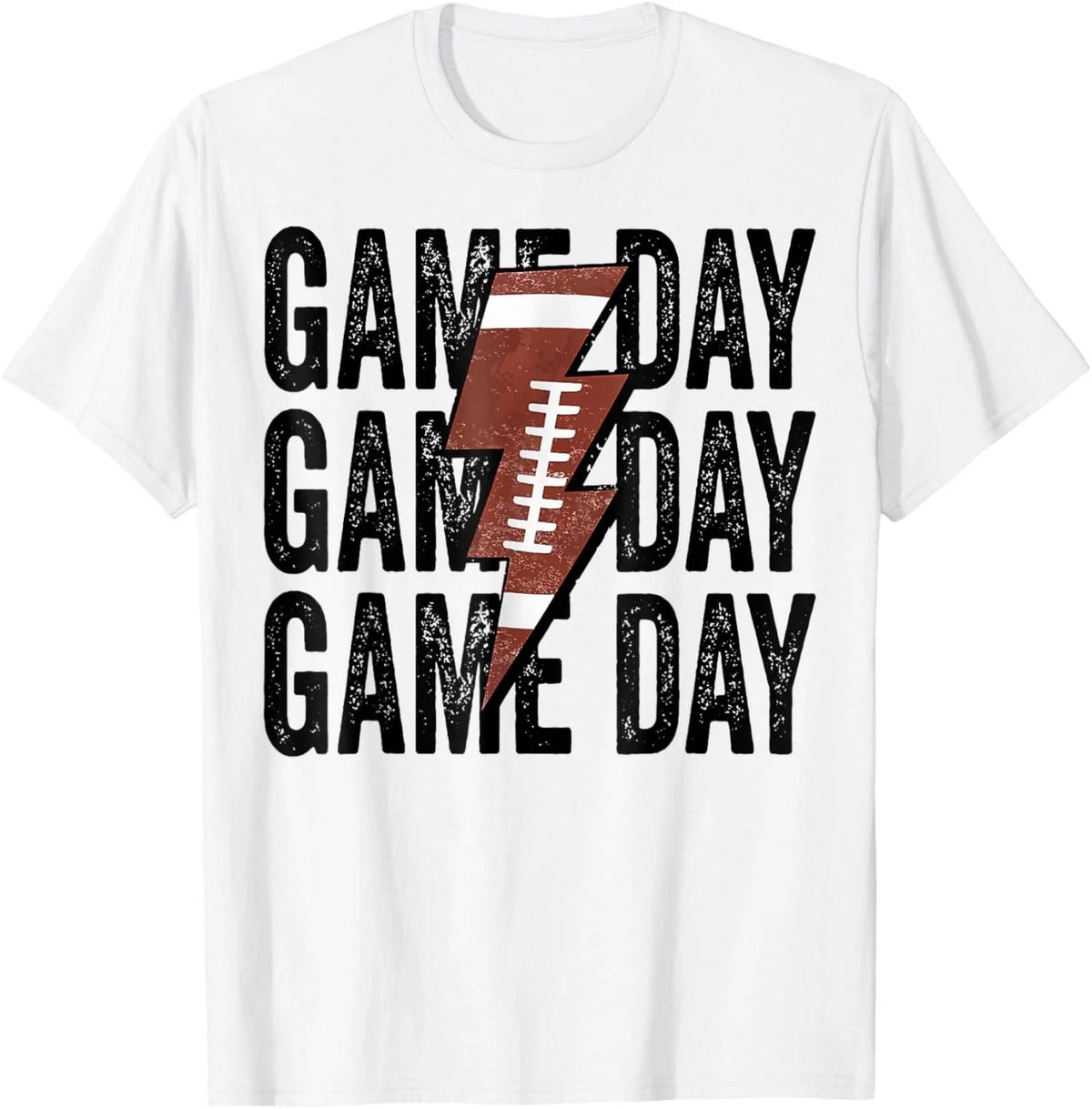 Game Day Football Lightning Bolt Funny Team Unisex Unisex , , , Long Sleeve Tee