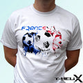 France football flag - white t shirt top soccer design - mens womens kids baby Unisex , , , Long Sleeve Tee