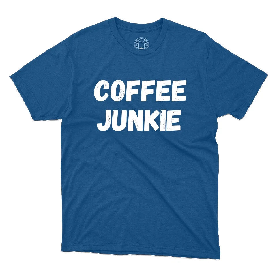 Coffee Junkie Coffee Lovers Gift Cute Coffee Tee Printed Unisex Unisex , , , Long Sleeve Tee