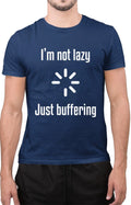 I Am Not Lazy Just Buffering Novelty Slogan Gift for Husband Wife Unisex , , , Long Sleeve Tee