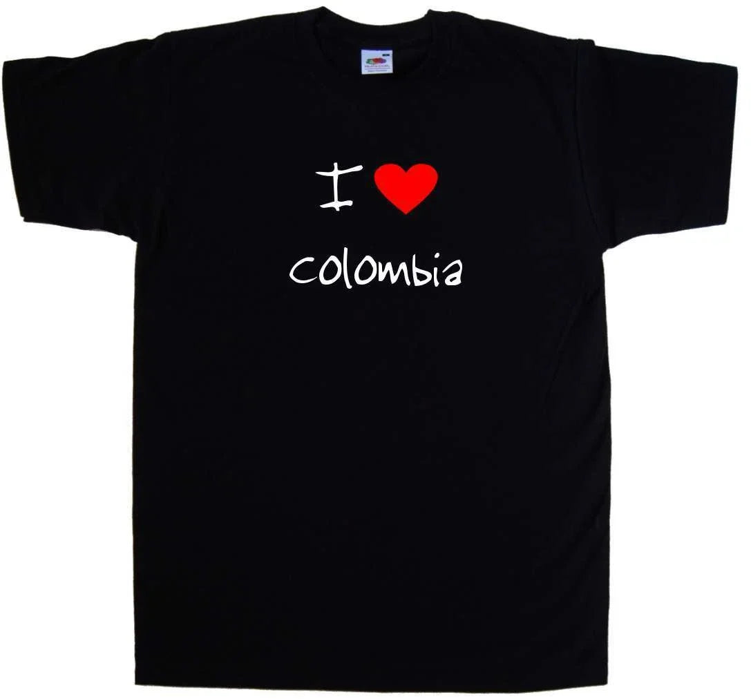 I Love Heart Colombia Unisex , , , Long Sleeve Tee