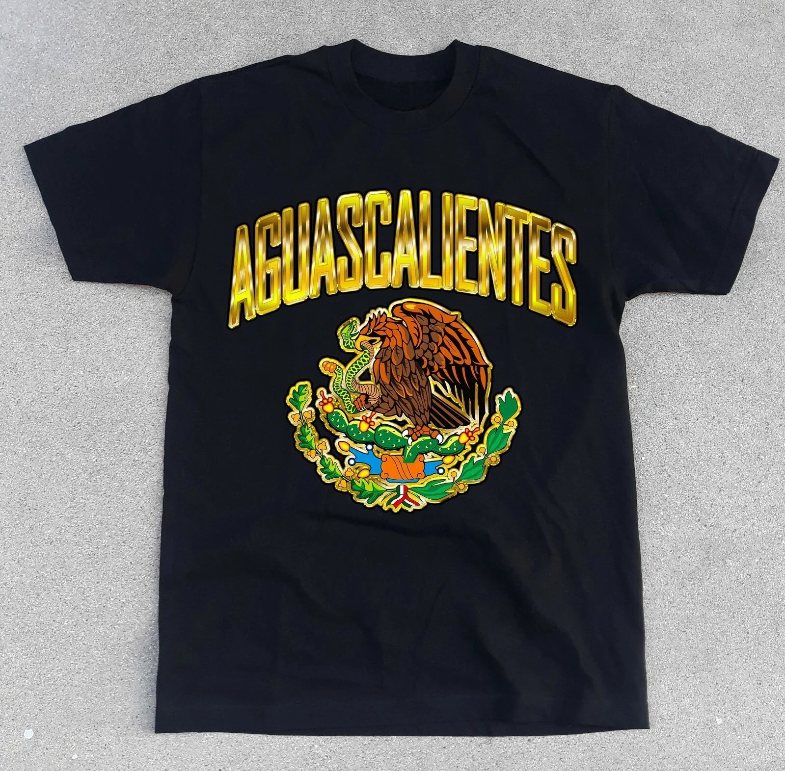 Mexico AGUASCALIENTES State Shirt. Mexican Flag Eagle Soccer Futbol City NEW! Unisex , , , Long Sleeve Tee