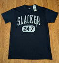 Slacker 24-7, Humor (M) Blue Color, NEW Unisex , , , Long Sleeve Tee