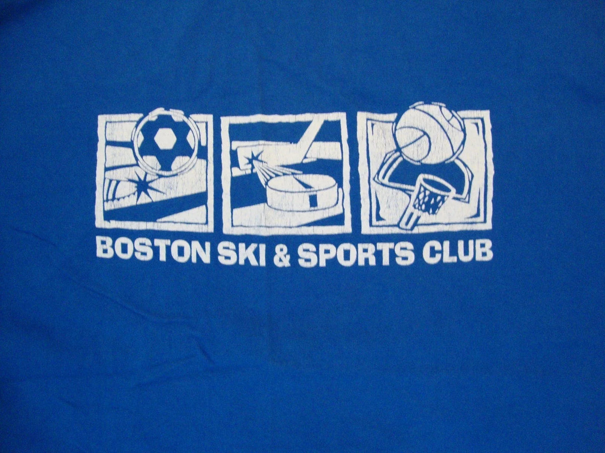 Boston Ski and Sports Club soccer hockey basketball Blue T Shirt L/XL Unisex , , , Long Sleeve Tee