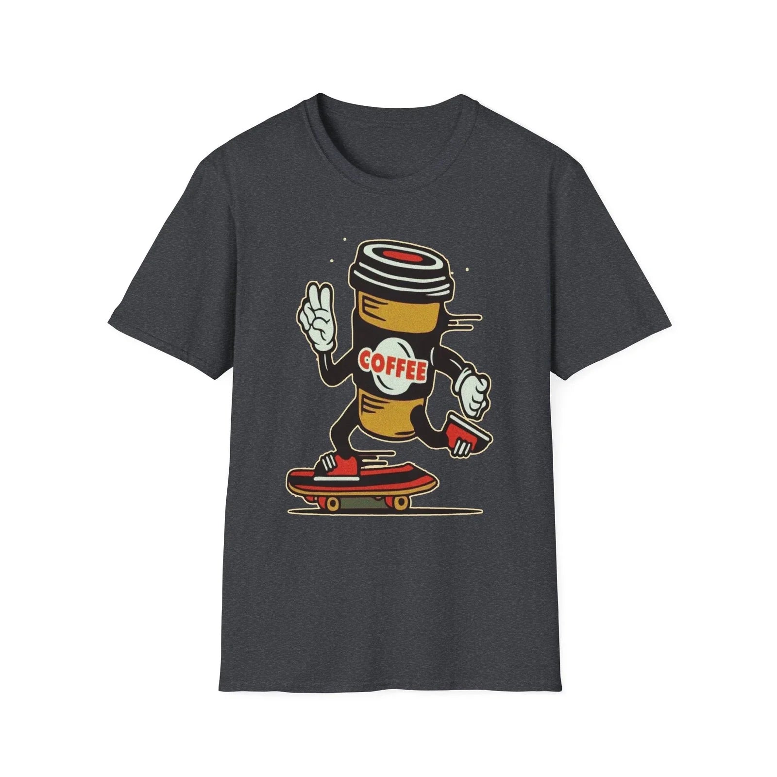Skateboarding Coffee , Funny Coffee Lover's Tee, Unisex Gift Unisex , , , Long Sleeve Tee
