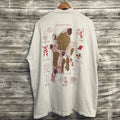 Boot Boyz Biz Shirt Mens 2XL Ivory Art & Football Soccer Graphic Tee Streetwear Unisex , , , Long Sleeve Tee