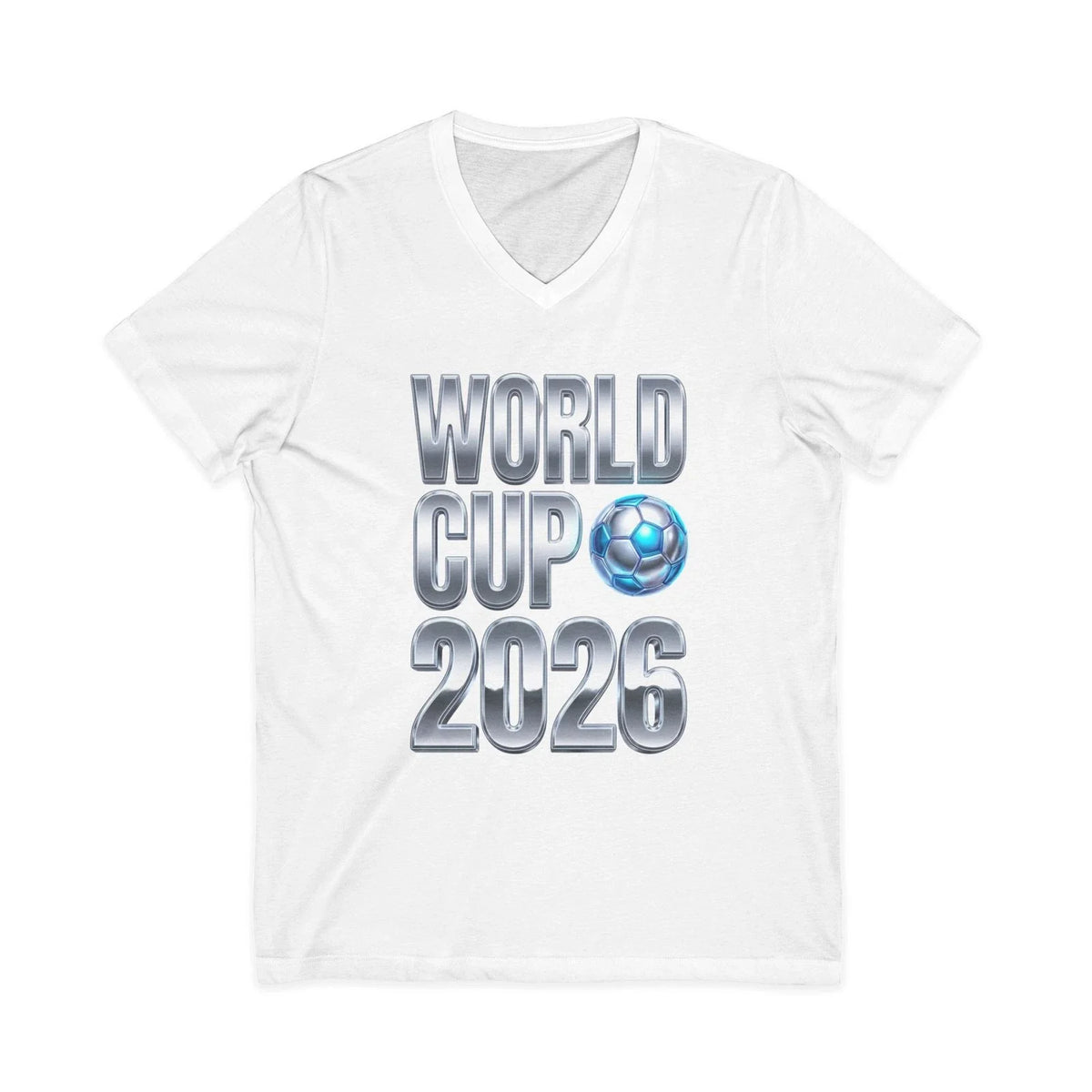 World Cup 2026 Soccer Ball Tee | V-Neck Shirt Unisex , , , Long Sleeve Tee