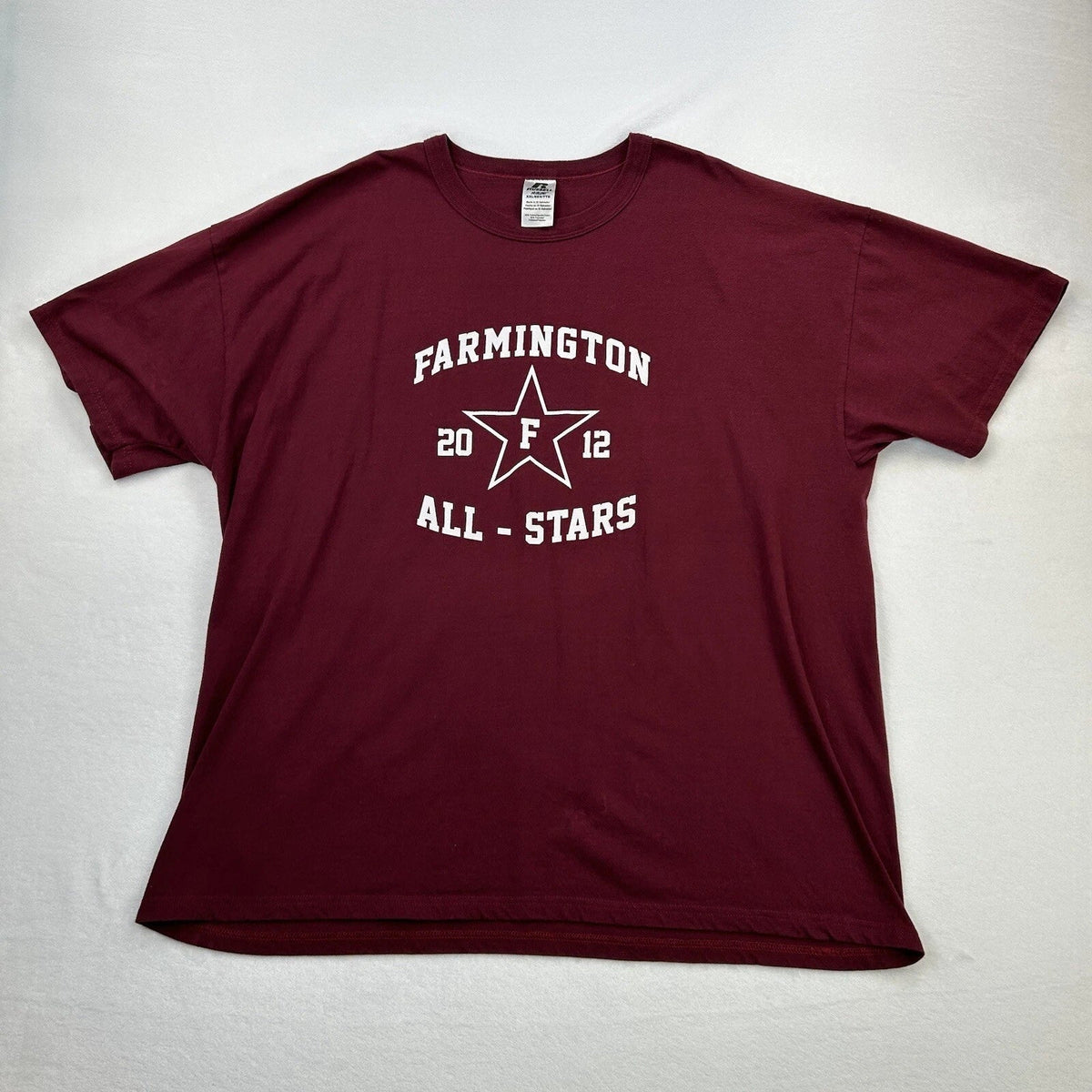 Farmington All-Star Shirt Adult 2XL XXL Red Connecticut Football Basketball Mens Unisex , , , Long Sleeve Tee