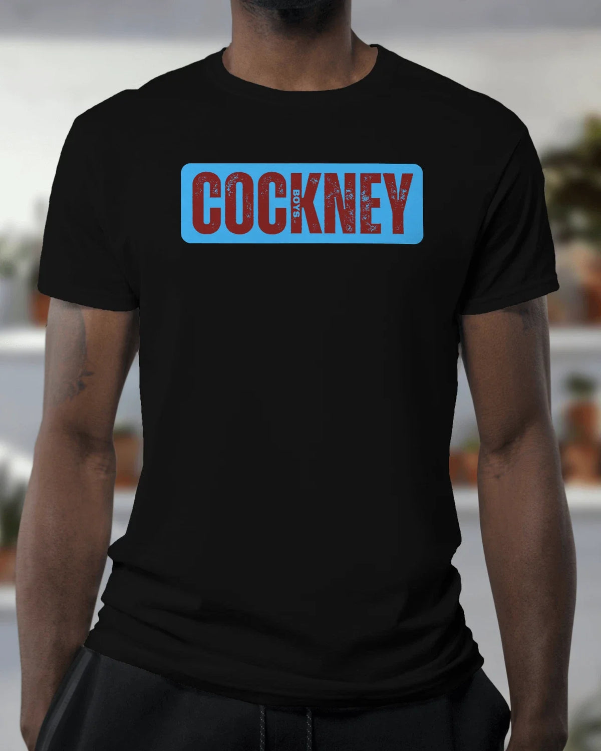 West Ham T Shirt - COCKNEY Boys - Box - Organic - Unisex Unisex , , , Long Sleeve Tee