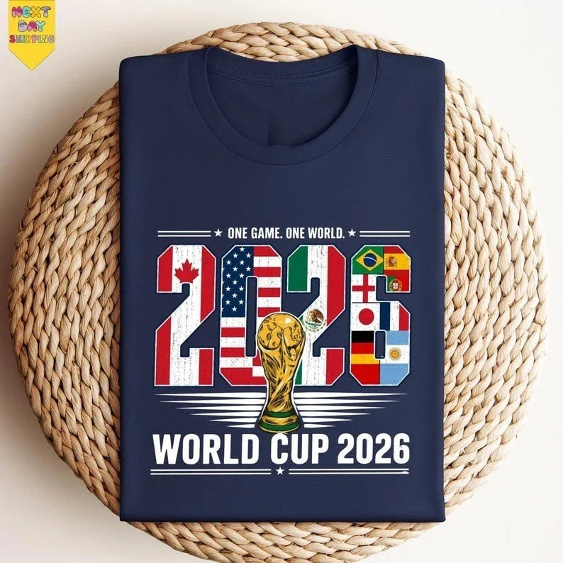 World Cup 2026 Soccer Graphic Tee, Football Graphic Tee Unisex , , , Long Sleeve Tee