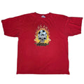 JNCO Jeans x LA Galaxy T Shirt Vintage 90s Red XXL Skull Flames Soccer USA 2XL Unisex , , , Long Sleeve Tee