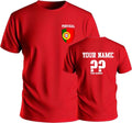 Personalise Portugal Football Soccer Fans Sports Costume Flag Badge Top Unisex , , , Long Sleeve Tee