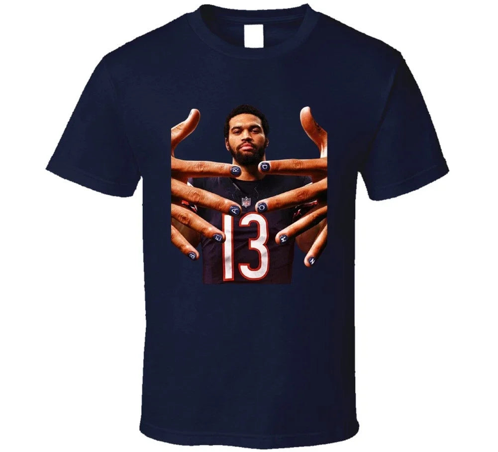Caleb Williams Bear Down Fingers Football Fan T Shirt Unisex , , , Long Sleeve Tee