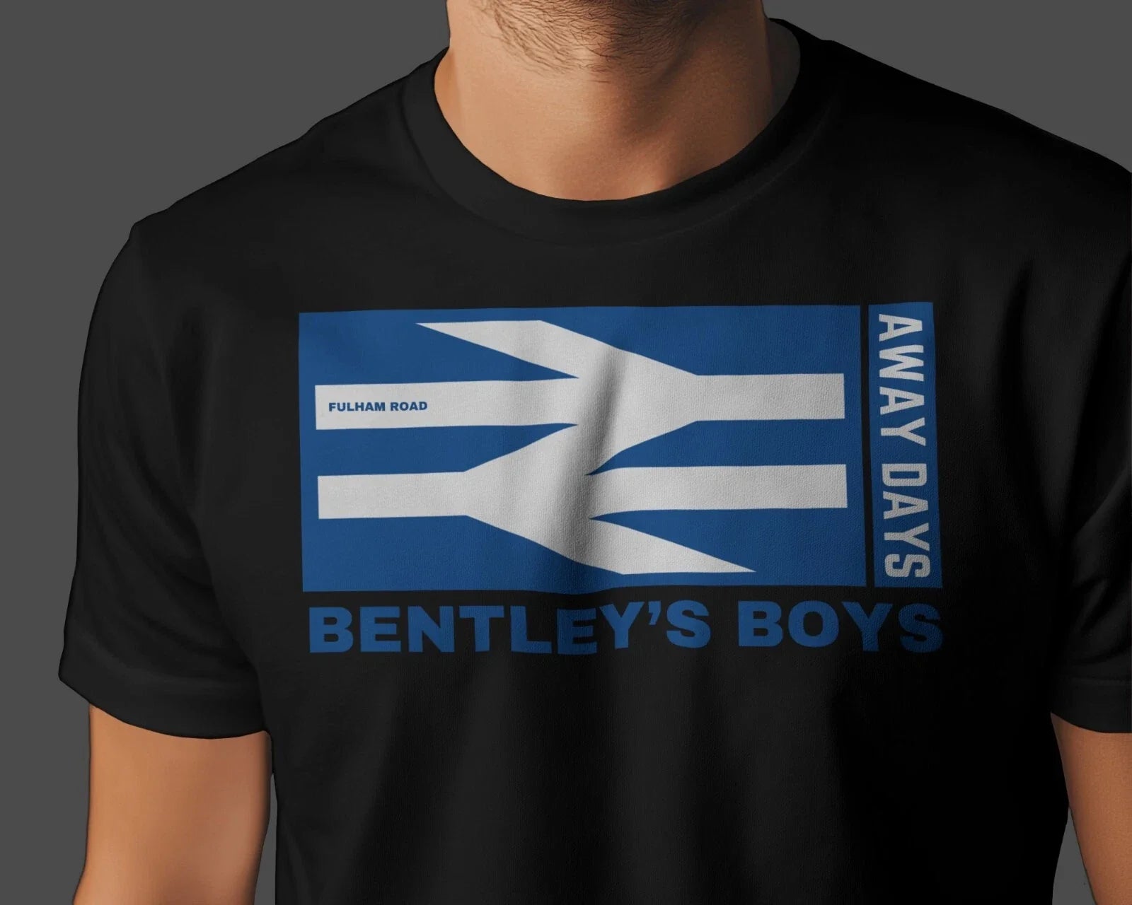 BENTLEYS BOYS Away Days | Fulham Road Shed End Pensioner Blues Unisex , , , Long Sleeve Tee