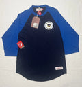 LA Galaxy Shirt Mitchell & Ness Henley Men’s S Small 3/4 Sleeve Blue MLS NWT Unisex , , , Long Sleeve Tee
