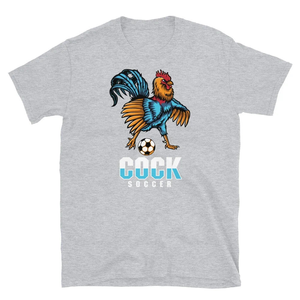 Funny Adult Humor Soccer Futbol Rooster Cock Soccer Short-Sleeve Unisex Unisex , , , Long Sleeve Tee
