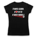 THIS GIRL LOVES FOOTBALL SLOGAN SPORTS LOVER SOCCER MENS & WOMENS Unisex , , , Long Sleeve Tee