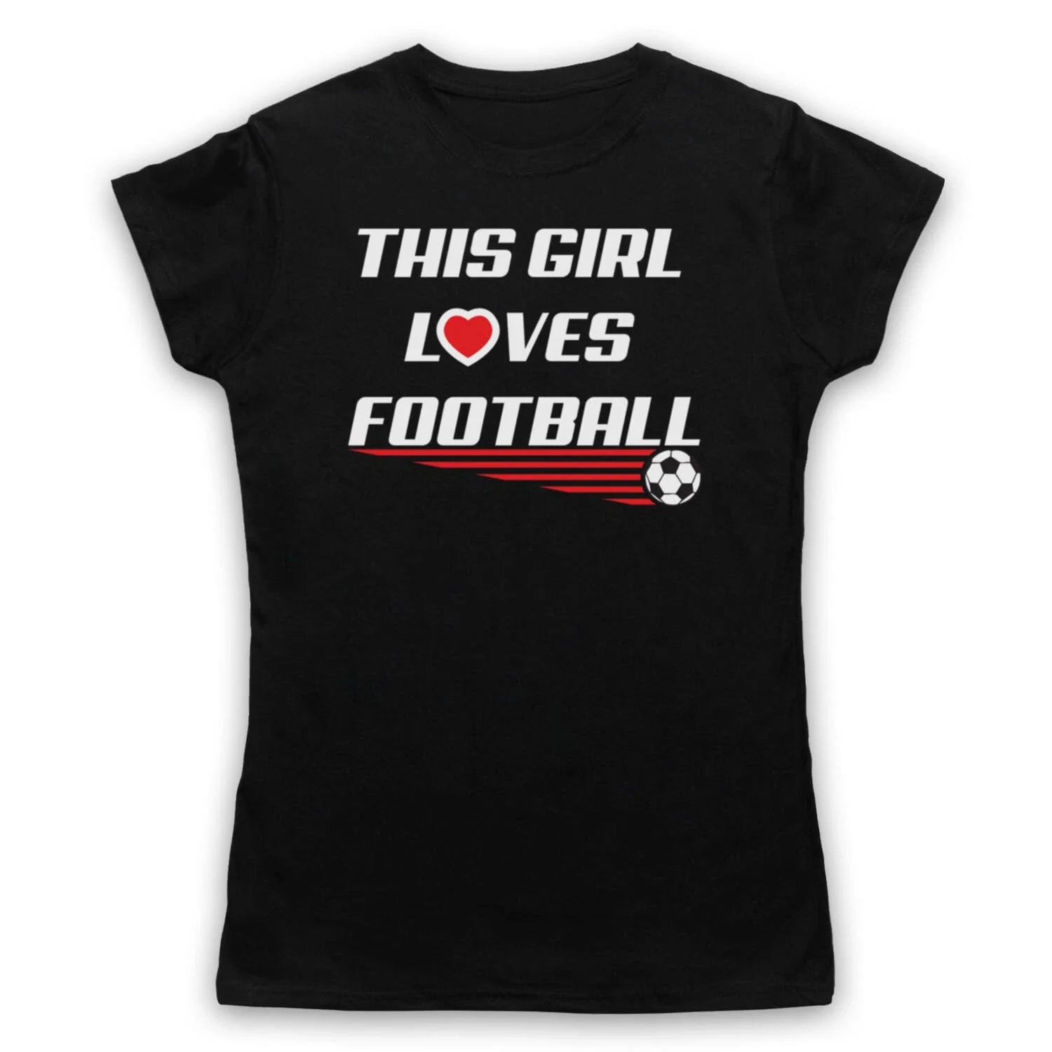 THIS GIRL LOVES FOOTBALL SLOGAN SPORTS LOVER SOCCER MENS & WOMENS Unisex , , , Long Sleeve Tee