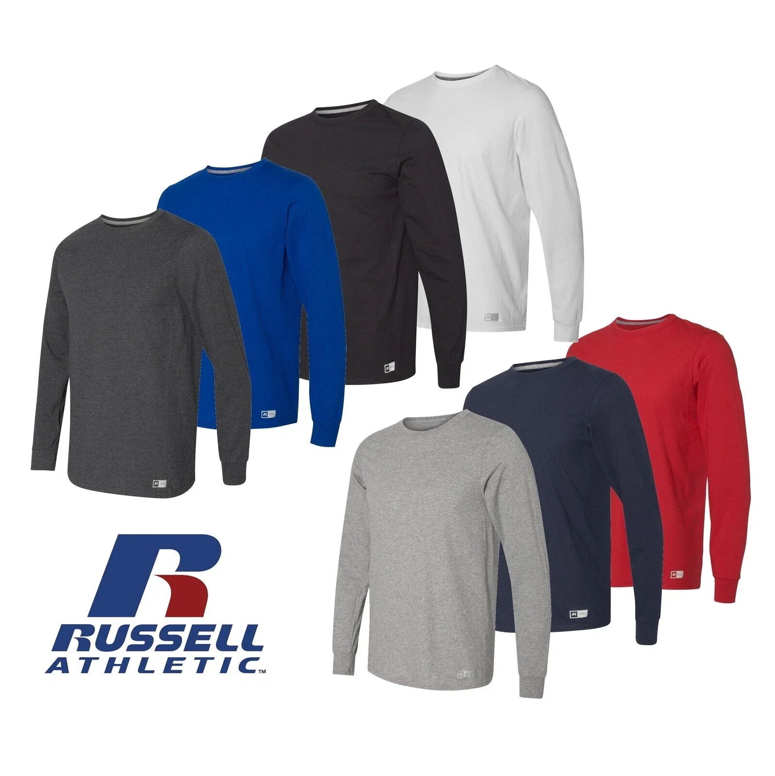Russell Athletic 64LTTM - Men's Essential Blend Long Sleeve Sports Unisex , , , Long Sleeve Tee