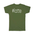 Gift : Hashtag Latte Hash Tag Social Media Unisex , , , Long Sleeve Tee