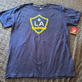 LA Galaxy MLS Soccer Adult Large Blue Short Sleeve Crew Neck Tee NWT Unisex , , , Long Sleeve Tee