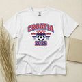 Croatia 2026 Football Fan T Shirt Soccer Supporters Gildan Cotton Family Top Unisex , , , Long Sleeve Tee